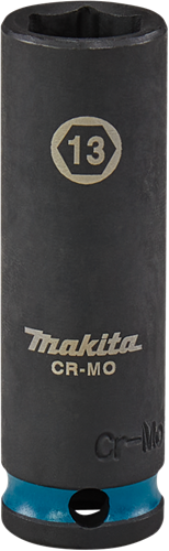 Makita krachtdop impact black, 3 8 13mm lang - e-16302