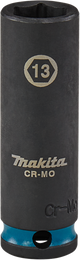 Makita krachtdop impact black, 3 8 13mm lang - e-16302