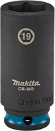 Makita e-16368 impact black krachtdop 3 8 lang | 19 mm