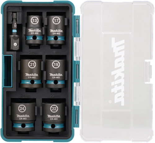 Load image into Gallery viewer, Makita krachtdopset impact black, 1 2 7-dlg - e-16592
