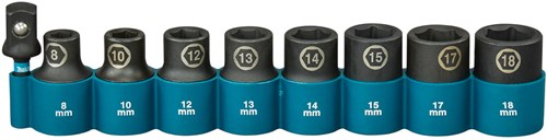 Load image into Gallery viewer, Makita krachtdopset impact black, 1 2 9-dlg - e-16645
