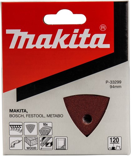Afbeelding laden in galerijviewer, Makita accessoires schuurvel 3-k k120 red v. - p-33299
