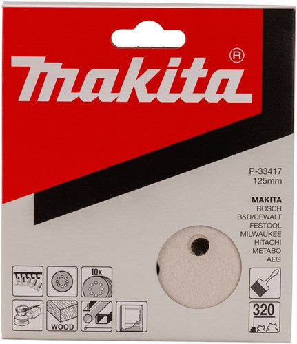 Afbeelding laden in galerijviewer, Makita accessoires schuurschijf k320 125 white v. - p-33417

