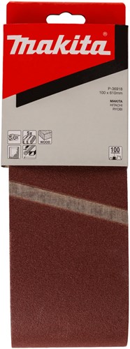 Load image into Gallery viewer, Makita accessoires schuurband k100 100x610 red - p-36918
