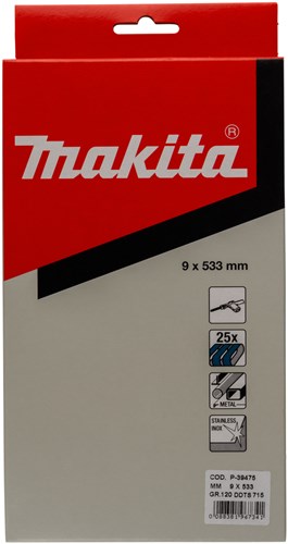 Load image into Gallery viewer, Makita accessoires schuurband blue lengte 533mm breedte 9mm korrel 120 - p-39475
