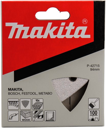 Makita accessoires schuurvel 3-k k100 white v. - p-42715