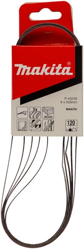 Makita accessoires schuurband k120 6x533 red - p-43228
