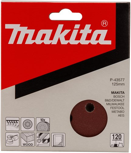 Makita accessoires schuurschijf k120 125 red v. - p-43577