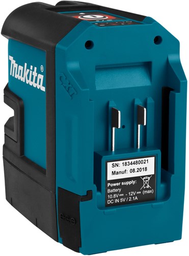 Makita sk106dz kruislijn punt laser rood | zonder accu's en lader, in doos met tas