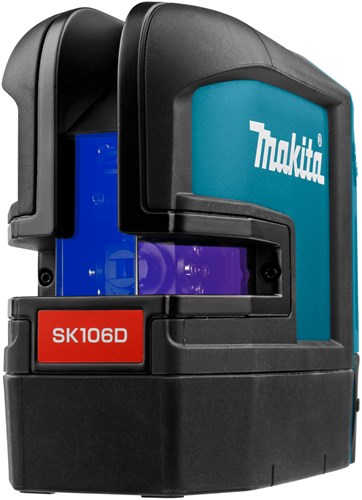 Makita sk106dz kruislijn punt laser rood | zonder accu's en lader, in doos met tas