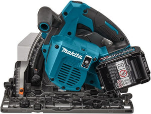 Makita sp001gu102 | 40 v max invalcirkelzaag | 165 mm | 4,0 ah accu | snellader | in mbox | met aws zender | geleiderail (2 st) | 1500 mm | koppelstripset en tas sp001gu102
