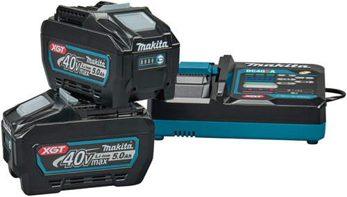 Load image into Gallery viewer, Makita startset xgt dc40ra 2x bl4050f | 40v 5,0ah accu - 1911v6-0
