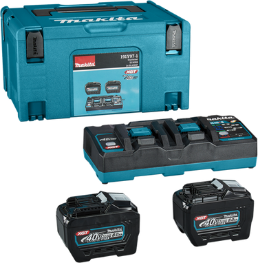 Makita accu starterset xgt dc40rb 2xbl4080f in mbox - 191y97-1