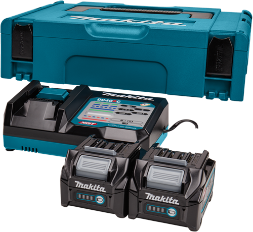 Load image into Gallery viewer, Makita startset xgt dc40rc 2xbl4025 | 40v 2,5ah - 191v27-4

