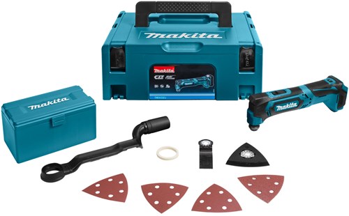 Load image into Gallery viewer, Makita tm30dzjx4 10,8 v multitool | zonder accu's en lader, in mbox, acc. set - tm30dzjx4
