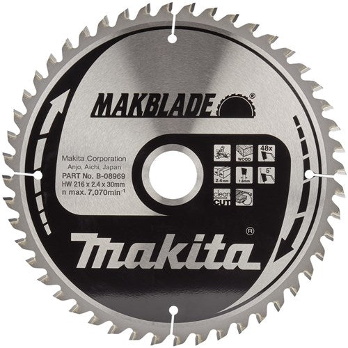 Makita accessoires makita zaagb hout 216x30x48t 5g - b-08969