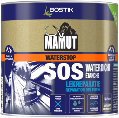 Bostik mamut waterstop ms-polymeer | antraciet | direct waterdichtend membraam - 30632339