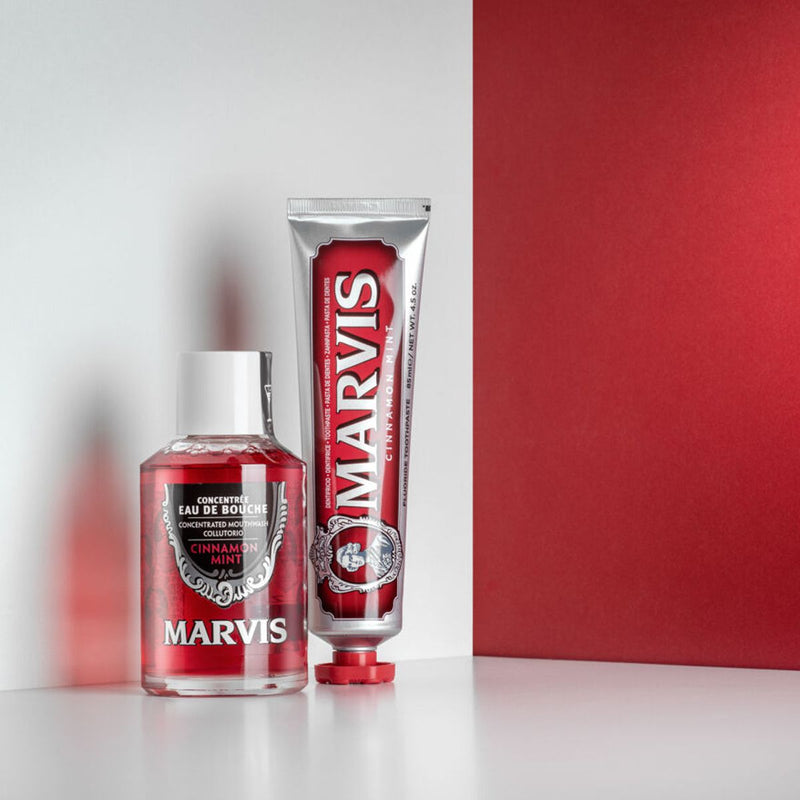 Load image into Gallery viewer, Marvis mondwater cinnamon mint 120ml
