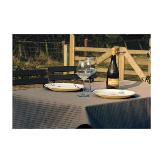 Wicotex tafelkleed margherita 160cm rond taupe