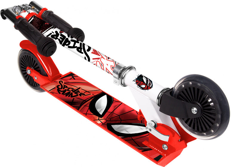 Load image into Gallery viewer, Marvel spider-man 2-wiel kinderstep jongens aluminium rood

