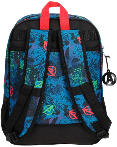 Load image into Gallery viewer, Marvel On The Warpath rugzak junior 13,7 liter donkerblauw zwart
