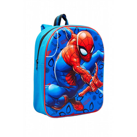 Spider-Man 3D Rugzak 30 x 25 Jongens blauw