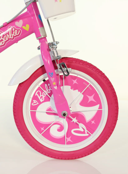 Load image into Gallery viewer, Mattel barbie 16 inch 27 cm meisjes knijprem roze wit

