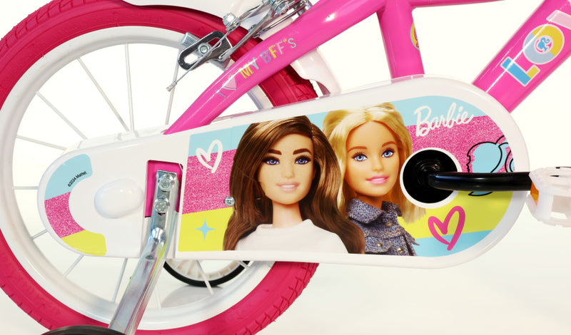 Load image into Gallery viewer, Mattel barbie 16 inch 27 cm meisjes knijprem roze wit
