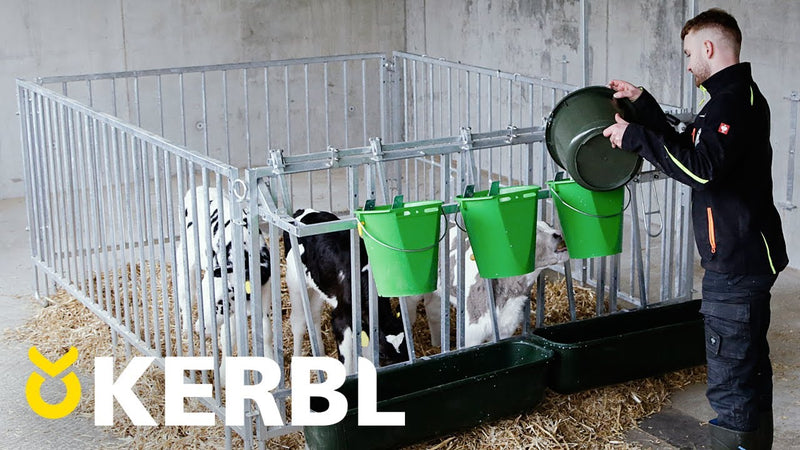 Afbeelding laden in galerijviewer, Kerbl producten kalveremmer met hygiene ventiel plus speen
