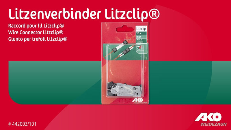 Afbeelding laden in galerijviewer, Ako producten draadverbinder litzclip rvs 3mm 10 stuks
