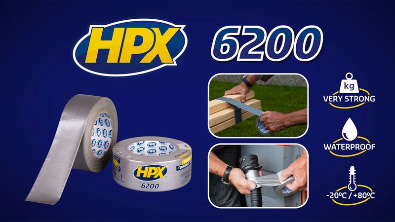 Afbeelding laden in galerijviewer, Baten trading company hpx pantsertape zilver 50 mm. x 50 mtr. serie 6200 per rol
