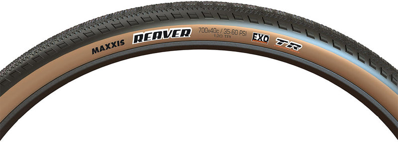 Load image into Gallery viewer, Maxxis reaver tanwall 28 exo tr folding tire
