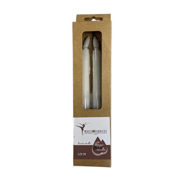 Magic flame candles led dinerkaars druip 20cm wit set a 2