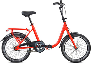 Legnano dyon vouwfiets 20 inch 40 cm unisex v-brakes rood