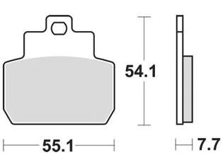 Trw remblokken mcb 782 brake pad mcb 782 organic standard