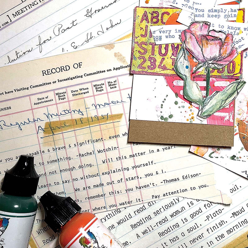 Load image into Gallery viewer, Ranger ink ranger • dina wakley media typed ledgers set 2 12sheets
