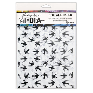 Ranger ink ranger • dina wakley media collage sheets flying things