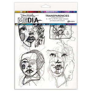Ranger ink ranger • dina wakley media transparencies abstract portraits set 2