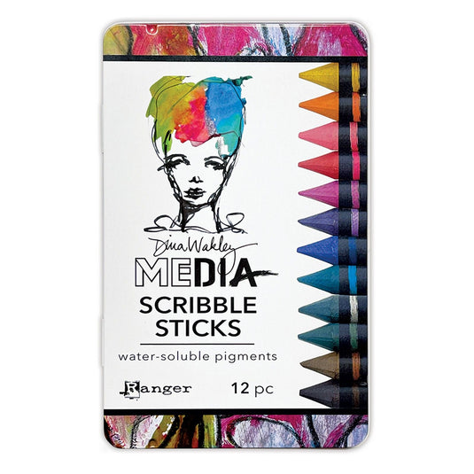 Ranger ink ranger • dina wakley media scribble sticks 5 12pcs