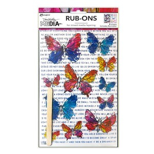 Ranger ink ranger • dina wakley media rub-ons flutters