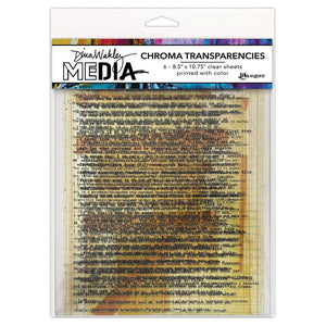 Ranger ink ranger • dina wakley media chroma transparencies typed quotes