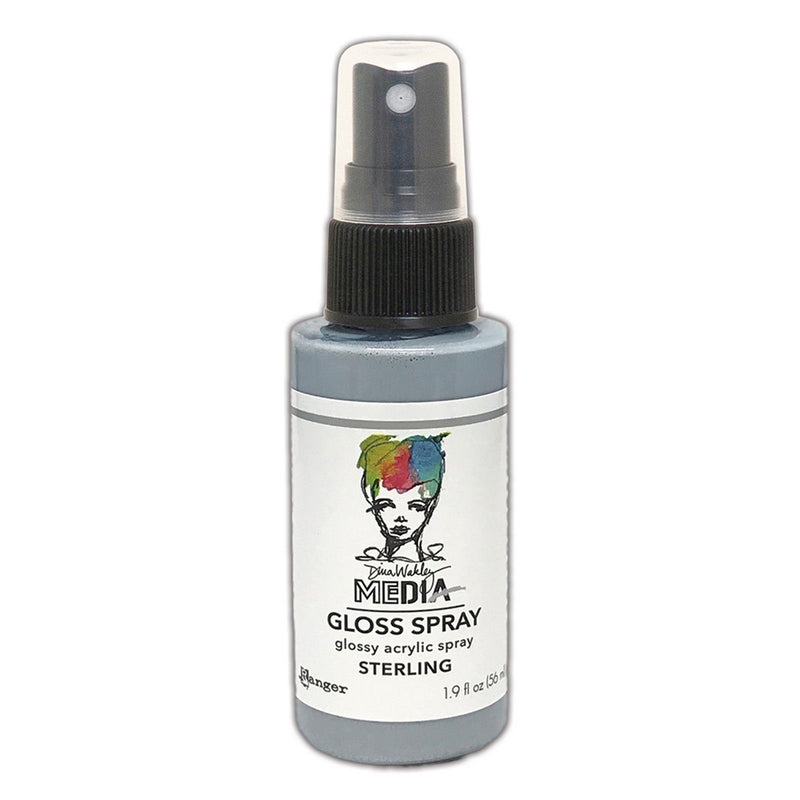 Load image into Gallery viewer, Ranger ink ranger • dina wakley media gloss spray sterling
