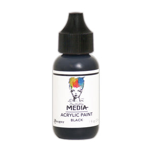 Ranger ink ranger • dina wakley media heavy body acrylic paint black