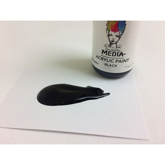 Ranger ink ranger • dina wakley media heavy body acrylic paint black