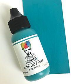 Ranger ink ranger • dina wakley media heavy body acrylic paint peacock