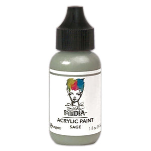 Ranger ink ranger • dina wakley media heavy body acrylic paint sage 29ml