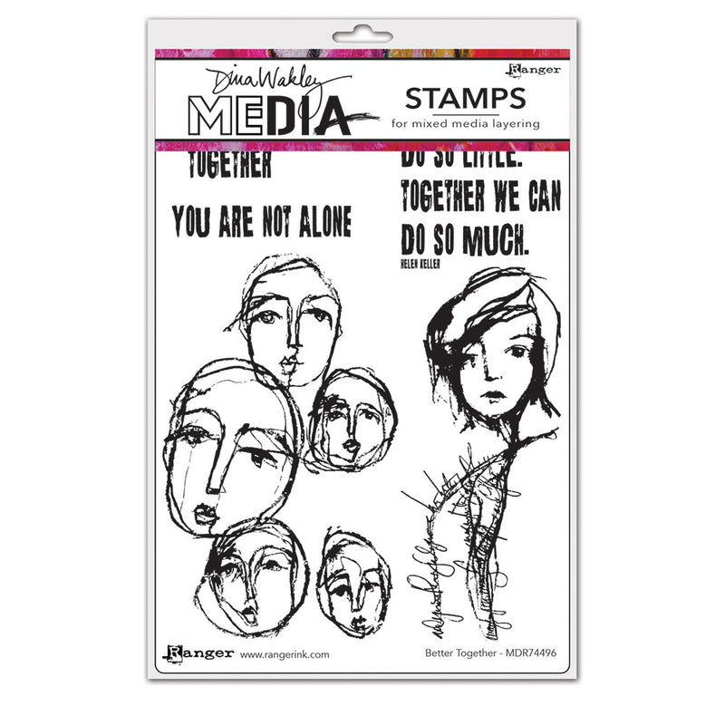 Load image into Gallery viewer, Ranger ink ranger • dina wakley media stamps better together
