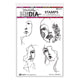 Ranger ink ranger • dina wakley media cling stamps half faces