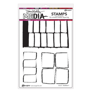 Ranger ink ranger • dina wakley media cling stamps grid it