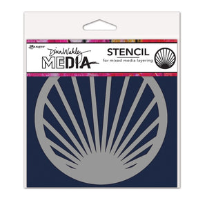 Ranger ink ranger • dina wakley media stencil coasters burst
